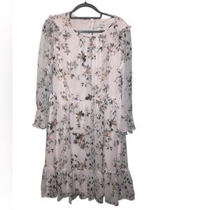 Calvin Klein NEW size 14 floral chiffon dress